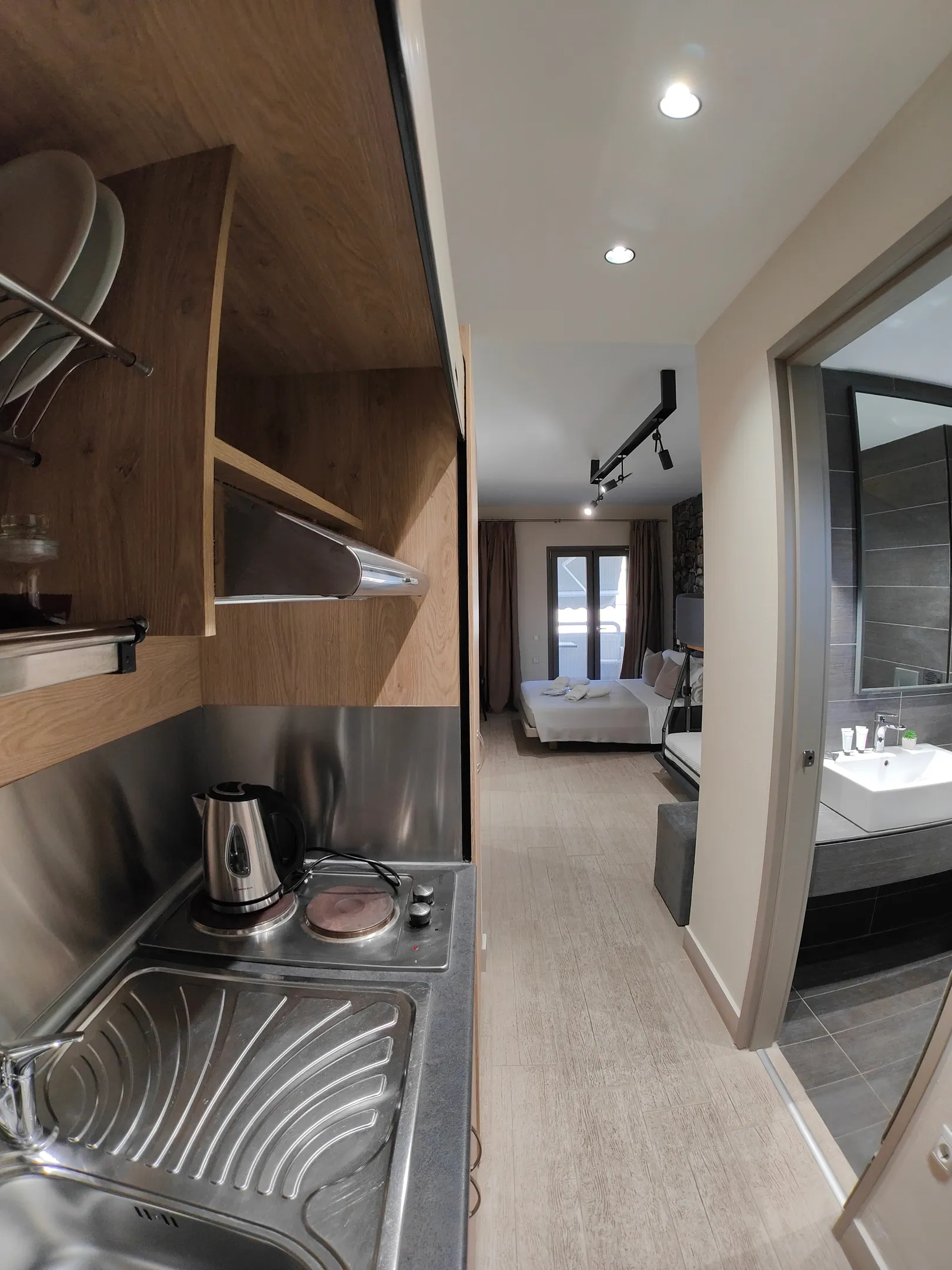 Tiara Holidays - Akti Toroni Boutique - Studio Side Sea View - kuhinja